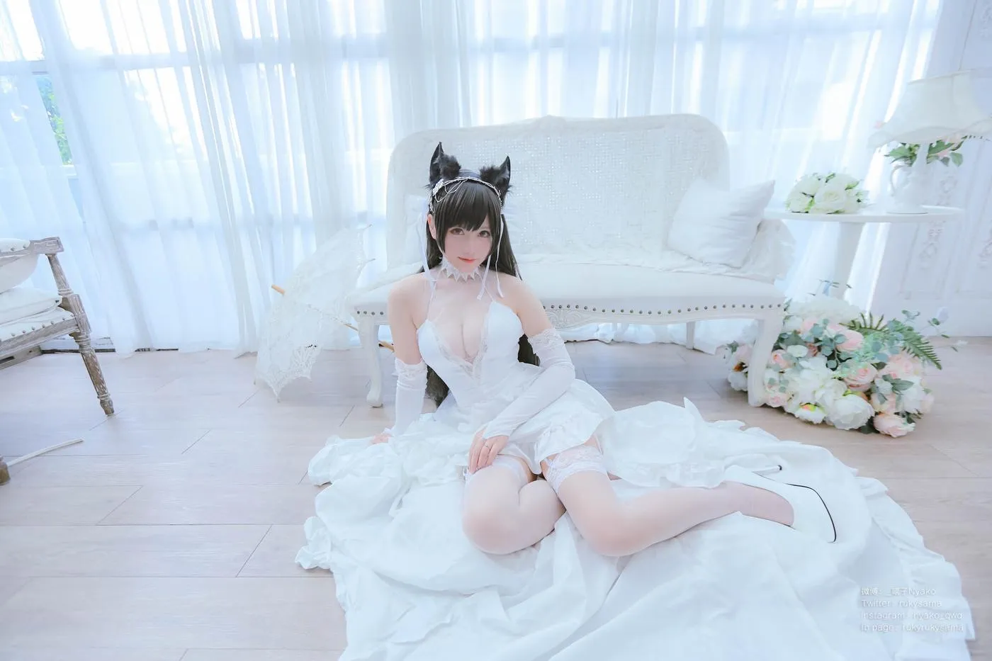 Nyako喵子 – NO.38 爱宕婚纱 [62P]插图4